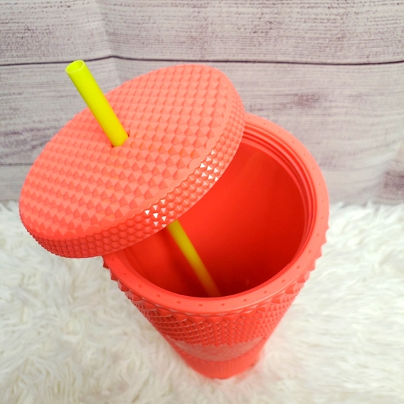 *NEW* Starbucks Dragonfruit Studded Bling Tumbler 24 oz. NWT Summer 2022 - Picture 7 of 10